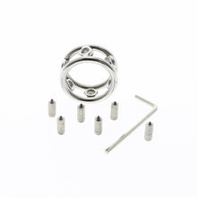 Load image into Gallery viewer, SPIKED SCREW GLANS RING CHASTITY DEVICE Sex Toys -lovershop01
