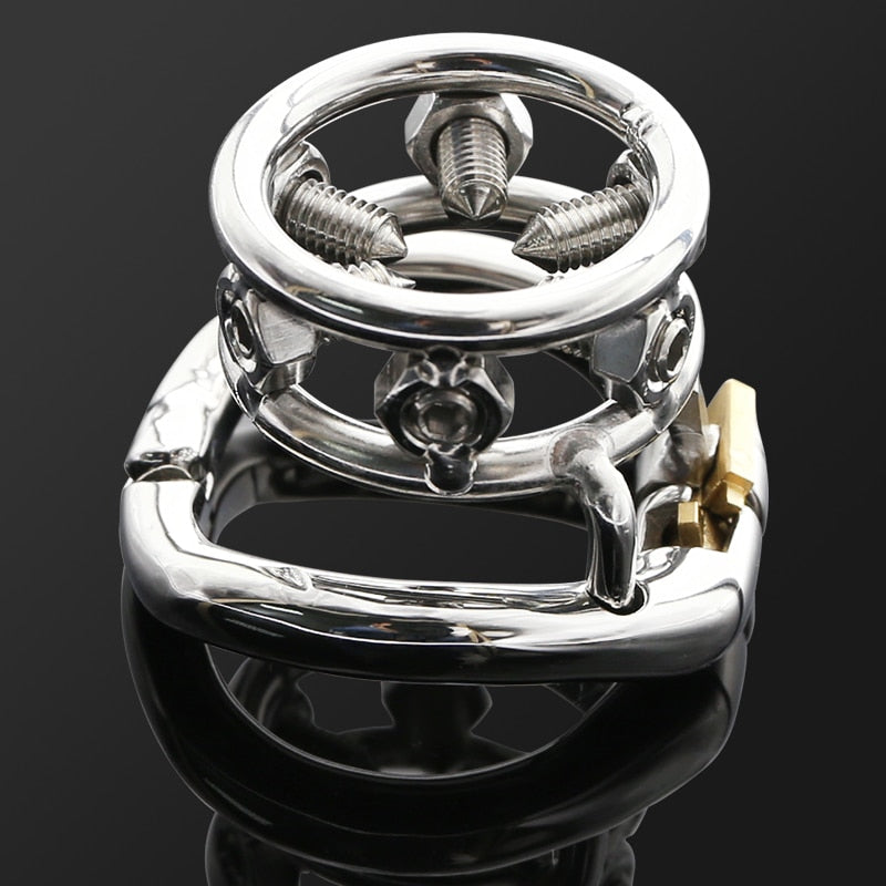 CBT MICRO CHASTITY SPIKES BRACELET CHASTITY CAGE COCK RING BDSM TOYS Sex Toys -lovershop01