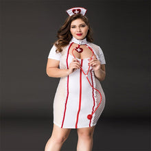 Load image into Gallery viewer, Schoolgirl Cosplay Costumes Grid Tops and Mini Skirt Sexy Lingerie Outfit For Sex Role-playing Games
