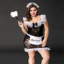 Load image into Gallery viewer, Schoolgirl Cosplay Costumes Grid Tops and Mini Skirt Sexy Lingerie Outfit For Sex Role-playing Games
