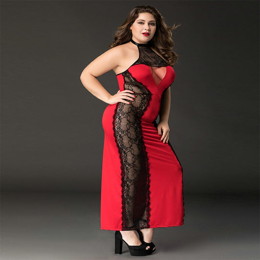 Sexy Lingerie Silk Nightgowns Lace Sleepwear