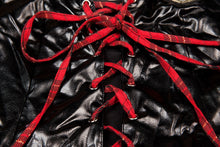 Load image into Gallery viewer, School Girl Sex Uniform Faux Leather and Plaid Skirt Lingerie
