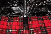 Load image into Gallery viewer, School Girl Sex Uniform Faux Leather and Plaid Skirt Lingerie
