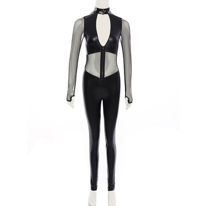 Erotic Latex Catsuit Sex Role Play Nightwear Porno Costumes