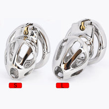 Load image into Gallery viewer, Male Chastity Device Stainless Steel Penis Cage Bird Metal Cock Ring Lock Slave BDSM Bondage Restraint Sex Toy Men Sex Toys -lovershop01
