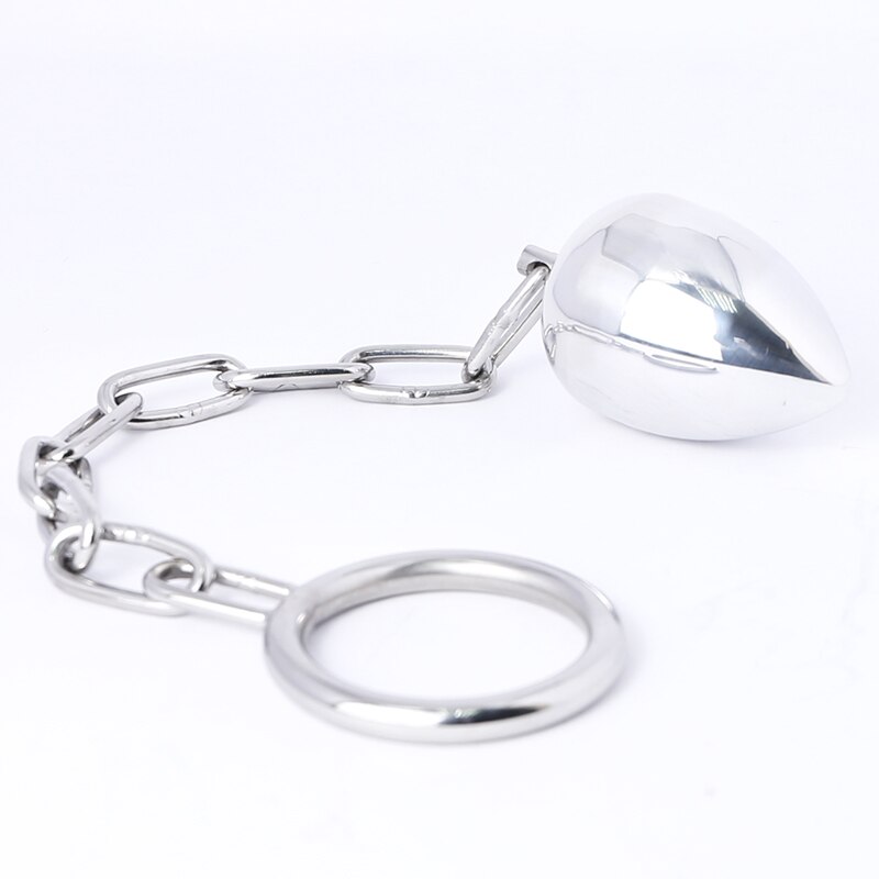 Anal Plug with Cock Ring Male Penis Ring Chastity Device Sex Toys -lovershop01