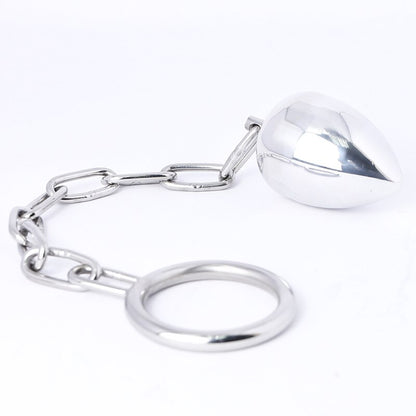 Anal Plug with Cock Ring Male Penis Ring Chastity Device Sex Toys -lovershop01