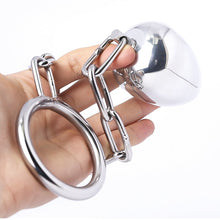 Load image into Gallery viewer, Anal Plug with Cock Ring Male Penis Ring Chastity Device Sex Toys -lovershop01
