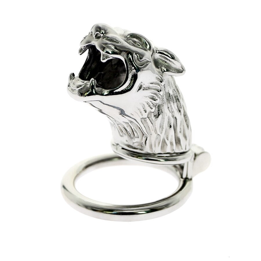 CBT CHASTITY Wolf Shape  Chastity Device  EYE OF TIGER COCK CAGE Sex Toys -lovershop01