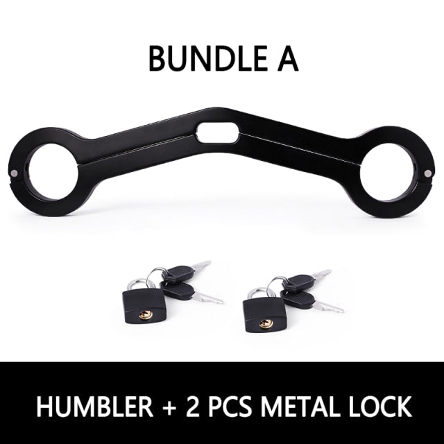 WOODEN HUMBLER BALLS TO WRIST HUMBLER RESTRAINT - SCROTUM CLAMP Sex Toys -lovershop01