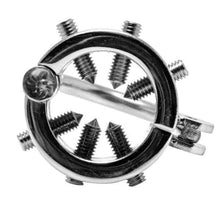 Load image into Gallery viewer, LOCKING SPIKED BALL STRETCHER CBT FOR BALLS AND PENIS CHASTITY DEVICE Sex Toys -lovershop01
