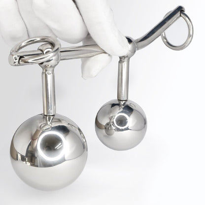 Double Ball Anal Plug Vaginal Belt Anal Hook Asslock Chastity Device FOR WOMEN Sex Toys -lovershop01