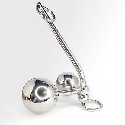 Double Ball Anal Plug Vaginal Belt Anal Hook Asslock Chastity Device FOR WOMEN Sex Toys -lovershop01