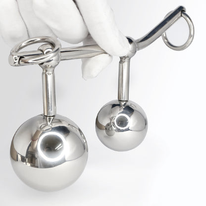 Double Ball Anal Plug Vaginal Belt Anal Hook Asslock Chastity Device FOR WOMEN Sex Toys -lovershop01