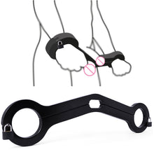 Load image into Gallery viewer, WOODEN HUMBLER BALLS TO WRIST HUMBLER RESTRAINT - SCROTUM CLAMP Sex Toys -lovershop01
