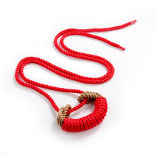 Load image into Gallery viewer, SM BONDAGE SHIBARI ROPE GAG - BDSM BITE GAG WITH ROPE TIE - HANDMADE BONDAGE TOY Sex Toys -lovershop01
