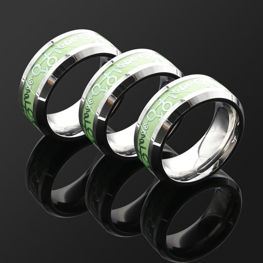 Stainless Steel Luminous Cock Ring Chastity Devices Sex Toys -lovershop01