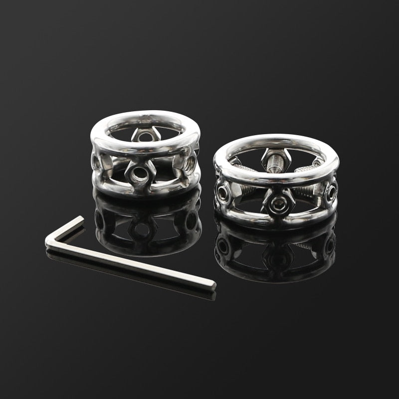 SPIKED GLANS RING COCK STAINLESS STEEL MALE SEX TOYS Sex Toys -lovershop01