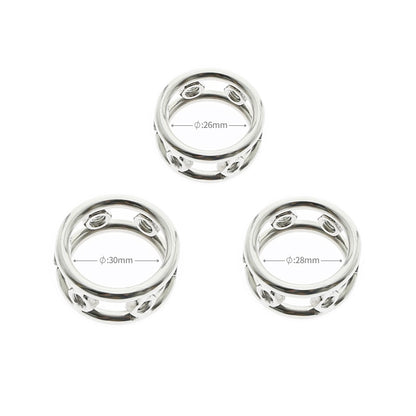 SPIKED GLANS RING COCK STAINLESS STEEL MALE SEX TOYS Sex Toys -lovershop01