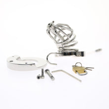 Load image into Gallery viewer, 2-IN-1 BALL STRETCHER COCK CAGE WITH CATHETER Chastity Cage Sex Toys -lovershop01
