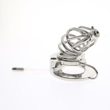 Load image into Gallery viewer, 2-IN-1 BALL STRETCHER COCK CAGE WITH CATHETER Chastity Cage Sex Toys -lovershop01
