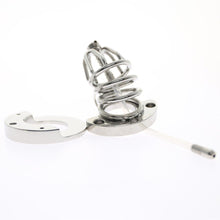 Load image into Gallery viewer, 2-IN-1 BALL STRETCHER COCK CAGE WITH CATHETER Chastity Cage Sex Toys -lovershop01
