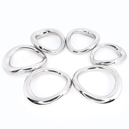 ERGONOMIC STEEL COCK RING BDSM SEX TOY Sex Toys -lovershop01