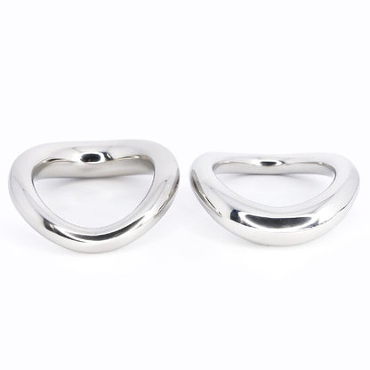 ERGONOMIC STEEL COCK RING BDSM SEX TOY Sex Toys -lovershop01