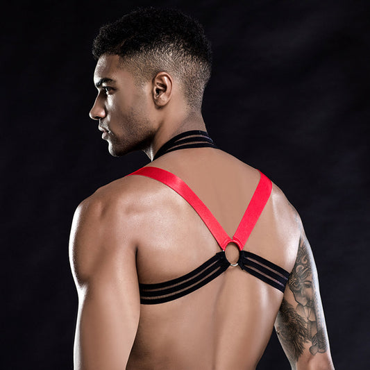 Men's Vest Pajamas Erotic Harness Role Play Costumes