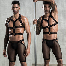 Load image into Gallery viewer, Men Erotic Costumes Lingerie Set Rope Play
