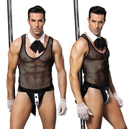 Men Erotic Costumes Lingerie Set Rope Play