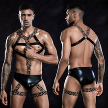 Load image into Gallery viewer, Men&#39;s Lace Lingerie Sexy Bondage Bodysuit
