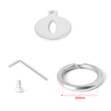 Load image into Gallery viewer, Stainless Steel Chastity Cage - Screws Cock Ring
