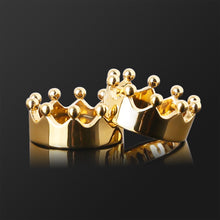 Load image into Gallery viewer, GOLD PLATED - CROWN GLANS RING
