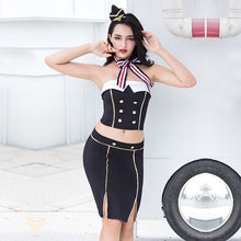 Load image into Gallery viewer, Adult women erotic airline hostess dress sexy women stewardess cosplay temptation
