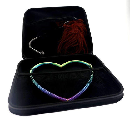 What materials are used in the rainbow suspension ring?