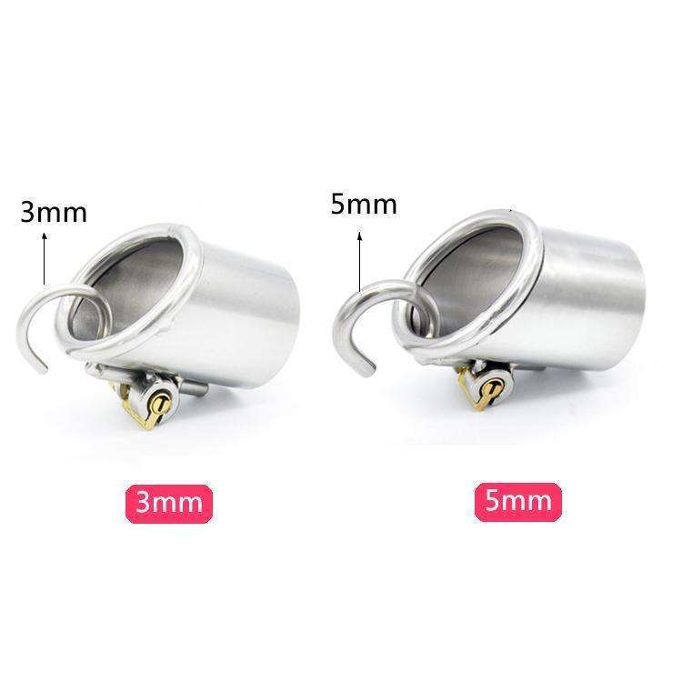 Steel chastity device with PA pin lock