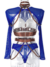 Load image into Gallery viewer, Lingerie With Transparent Hollow Out Lace Belt Teddies
