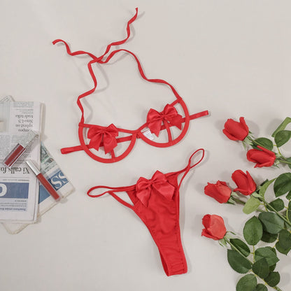 Sexy Lingerie With Bow Tie And Hollow Out