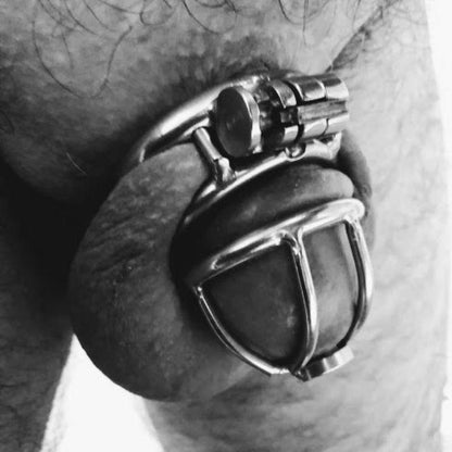 How to use a metal chastity device with urethral catheter?