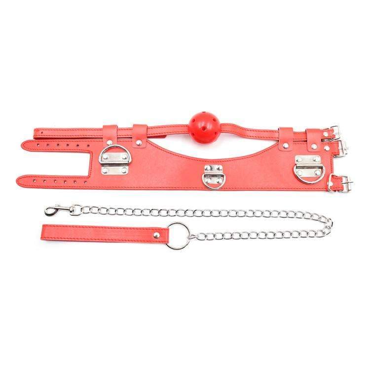 Ball gag with air holes for comfort