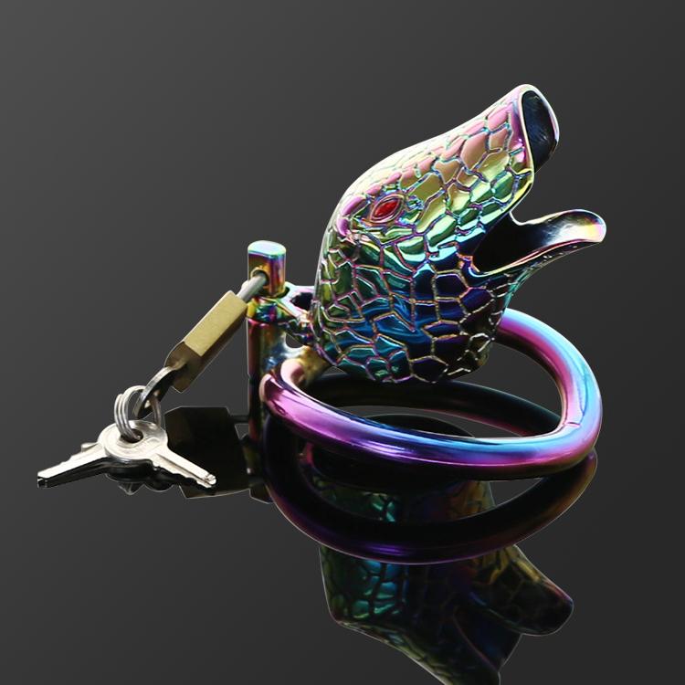 Snake cock cage with curved ergonomic fit


