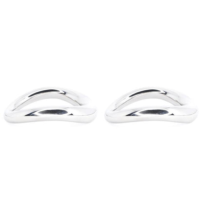 Sleek stainless cock ring