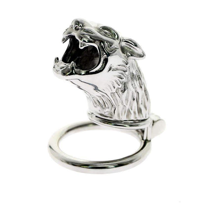 Male chastity cage with tiger design