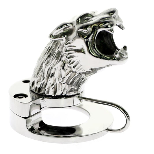 Tiger head chastity device