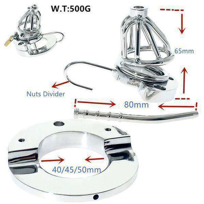 Secure metal chastity device for long-term denial