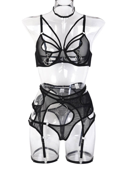 Sequined Erotic Bra Set Sexy Lingerie